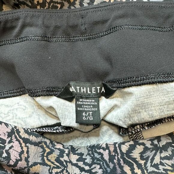 ATHLETA Women’s Kinetic Abstract Print Trekkie North Tapered Jogger Size 6T Tall - Picture 6 of 8